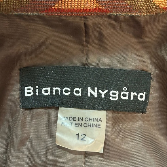 Bianca Nygard Gorgeous Patterned Jacket With Lace Up Details - Picture 2 of 16